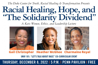 Racial Healing, Hope, and "The Solidarity Dividend"